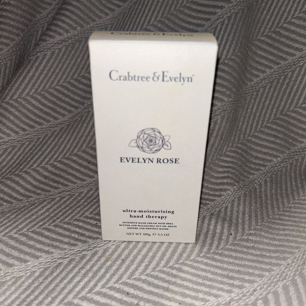 Crabtree & Evelyn Evelyn Rose Hand Therapy Cream Full Size 3.5oz 100g New